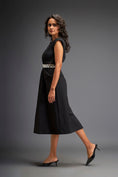 Load image into Gallery viewer, Waist Cut Out Dress Comes With Belt