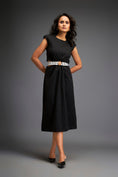 Load image into Gallery viewer, Waist Cut Out Dress Comes With Belt