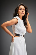Load image into Gallery viewer, Waist Cut Out Dress Comes With Belt