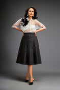 Load image into Gallery viewer, Organza Sheer Blouse With 3D Skirt
