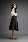 Load image into Gallery viewer, Organza Sheer Blouse With 3D Skirt