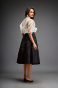 Load image into Gallery viewer, Organza Sheer Blouse With 3D Skirt