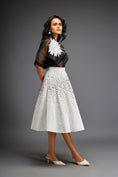 Load image into Gallery viewer, Organza Sheer Blouse With 3D Skirt