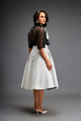 Load image into Gallery viewer, Organza Sheer Blouse With 3D Skirt