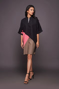 Load image into Gallery viewer, Black Pink Shift Dress