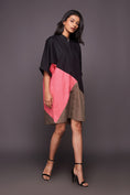 Load image into Gallery viewer, Black Pink Shift Dress