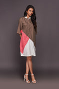 Load image into Gallery viewer, White Pink Shift Dress