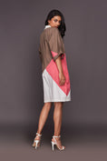 Load image into Gallery viewer, White Pink Shift Dress
