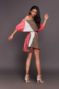 Load image into Gallery viewer, White Pink Off Shoulder Top With Shorts