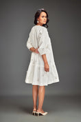 Load image into Gallery viewer, Relaxed-Fit Midi Dress with Three-Quarter Sleeves