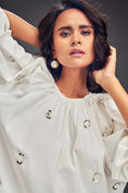 Load image into Gallery viewer, Relaxed-Fit Midi Dress with Three-Quarter Sleeves