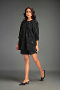 Load image into Gallery viewer, Metallic Embellished Co-ord Set with Balloon Sleeves