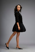Load image into Gallery viewer, Floral-Cut Bubble Dress with Voluminous Bottom