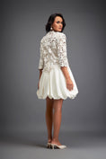 Load image into Gallery viewer, Floral-Cut Bubble Dress with Voluminous Bottom