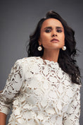 Load image into Gallery viewer, Floral-Cut Bubble Dress with Voluminous Bottom