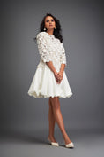 Load image into Gallery viewer, Floral-Cut Bubble Dress with Voluminous Bottom