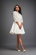 Load image into Gallery viewer, Floral-Cut Bubble Dress with Voluminous Bottom