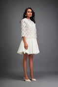 Load image into Gallery viewer, Floral-Cut Bubble Dress with Voluminous Bottom
