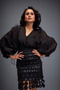 Load image into Gallery viewer, Layered Skirt with 3D Geometric Detailing at Hem