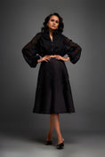 Load image into Gallery viewer, Cropped Jacket and 3D Textured A-Line Skirt Ensemble
