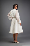 Load image into Gallery viewer, Cropped Jacket and 3D Textured A-Line Skirt Ensemble