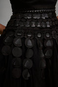 Load image into Gallery viewer, Black Mini Dress with Flared Tulle Skirt