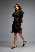Load image into Gallery viewer, Structured Dress with Applique Hemline