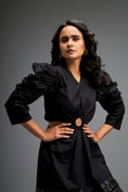 Load image into Gallery viewer, Structured Dress with Applique Hemline