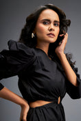 Load image into Gallery viewer, Structured Dress with Applique Hemline