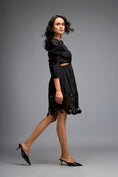 Load image into Gallery viewer, Structured Dress with Applique Hemline