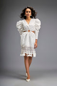 Load image into Gallery viewer, Structured Dress with Applique Hemline
