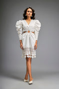 Load image into Gallery viewer, Structured Dress with Applique Hemline