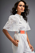 Load image into Gallery viewer, Jumpsuit with Cape Sleeves and Belt
