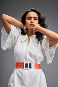 Load image into Gallery viewer, Jumpsuit with Cape Sleeves and Belt