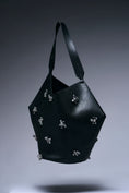 Load image into Gallery viewer, Luxe Noir Crystal Tote