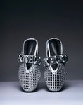 Load image into Gallery viewer, Silver Mirage Chain Mules