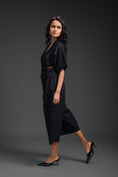 Load image into Gallery viewer, Black Jumpsuit With Side Cuts