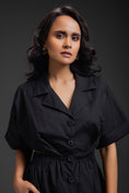 Load image into Gallery viewer, Black Jumpsuit With Side Cuts