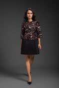 Load image into Gallery viewer, Black Dress With Neon Metallic Detail