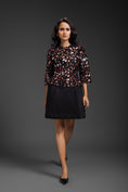Load image into Gallery viewer, Black Dress With Neon Metallic Detail