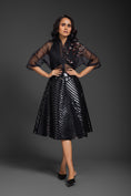 Load image into Gallery viewer, Black Sheer Top With Skirt