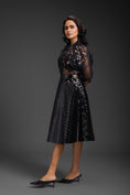 Load image into Gallery viewer, Black Sheer Top With Skirt