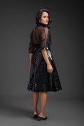 Load image into Gallery viewer, Black Sheer Top With Skirt