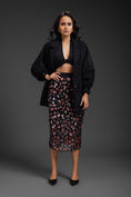 Load image into Gallery viewer, Black Blazer With Organza Skirt