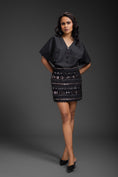 Load image into Gallery viewer, Black Co-ord Set Set With Skirt