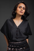 Load image into Gallery viewer, Black Co-ord Set Set With Skirt