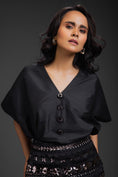 Load image into Gallery viewer, Black Co-ord Set Set With Skirt