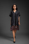 Load image into Gallery viewer, Black Dress With Neon Metallic Detail
