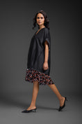Load image into Gallery viewer, Black Dress With Neon Metallic Detail