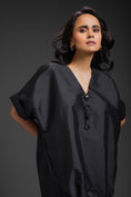 Load image into Gallery viewer, Black Dress With Neon Metallic Detail